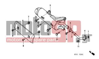 HONDA - FES250 (ED) 2005 - Exhaust - EXHAUST MUFFLER (FES2505) - 18301-KTB-000 - JOINT COMP., EX. PIPE
