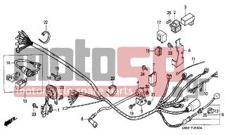 HONDA - C90 (GR) 1996 - Electrical - WIRE HARNESS (C90P/T) - 35100-198-690 - SWITCH ASSY., COMBINATION