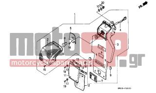 HONDA - NX250 (ED) 1988 - Electrical - TAILLIGHT - 33709-MN9-641 - PACKING, SEAL