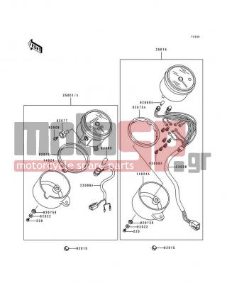 KAWASAKI - ELIMINATOR 250 1994 -  - Meter(s) - 92075-1751 - DAMPER,SHOCK,METER