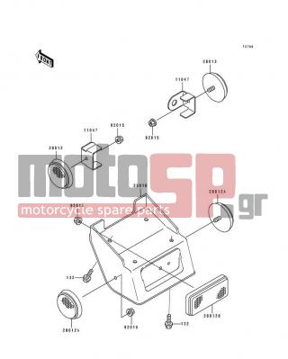 KAWASAKI - KDX250 1994 - Εξωτερικά Μέρη - Reflectors