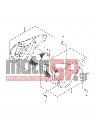 SUZUKI - GSF650SA (E2) 2008 - Body Parts - FRAME HEAD COVER (GSF650/U/A/UA)