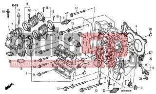 HONDA - FJS600A (ED) ABS Silver Wing 2007 - Engine/Transmission - CYLINDER HEAD - 11110-MCT-941 - RUBBER A, MOUNT