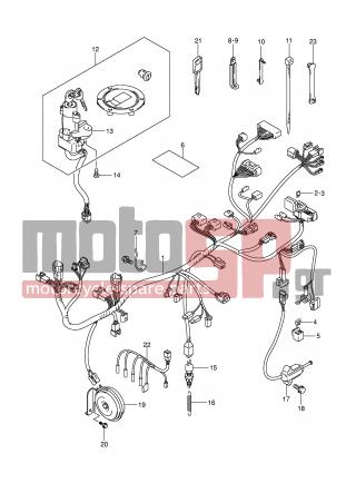 SUZUKI - GSF650 (E2) 2006 - Electrical - WIRING HARNESS (GSF650AK5/AK6/UAK5/UAK6) - 09481-15501-000 - FUSE (15A)