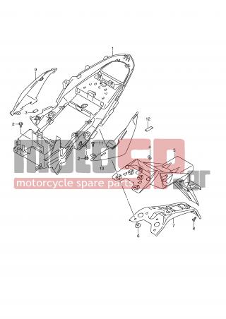 SUZUKI - GSR750 (E21) 2011 - Body Parts - REAR FENDER (GSR750UEL1 E21) - 63181-08J00-000 - COVER, REAR FENDER LH
