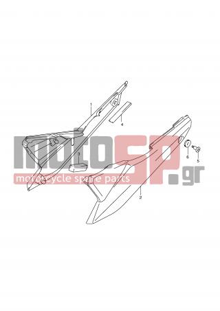 SUZUKI - GSXF650 (E2) 2010 - Body Parts - FRAME COVER -  - CUSHION, FRONT 