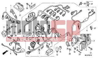 HONDA - CBR1000RR (ED) 2007 - Electrical - WIRE HARNESS (CBR1000RR6-7) - 84706-163-670 - COLLAR, TAILLIGHT MOUNTING