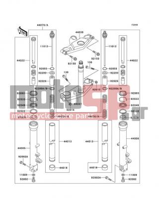 KAWASAKI - NINJA® ZX™-11 1994 -  - Front Fork - 11009-1553 - GASKET,FORK DRAIN PLUG