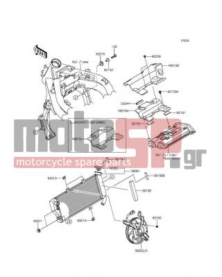 KAWASAKI - NINJA® 650 2013 - Engine/Transmission - Radiator - 130BA0622 - BOLT-FLANGED,6X22