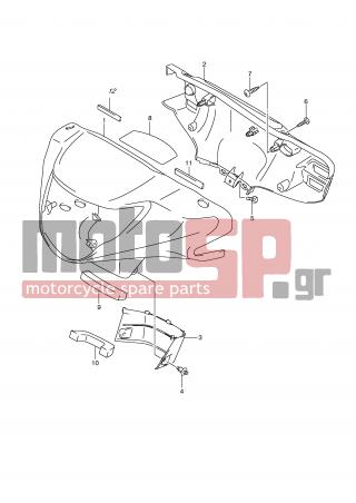 SUZUKI - UX150 (E2) Sixteen 2010 - Body Parts - HANDLE COVER (MODEL K8) - 56312-20H00-000 - SHIELD, FRONT