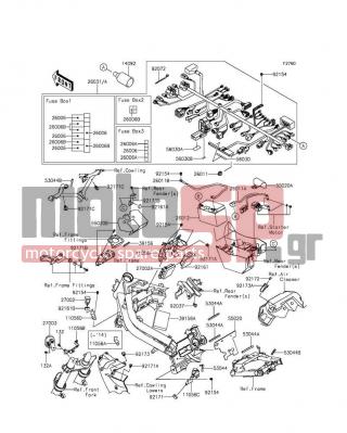 KAWASAKI - NINJA® 650 ABS 2013 -  - Chassis Electrical Equipment - 11056-1888 - BRACKET,PIVOT,UPP,LH