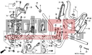 HONDA - FJS600A (ED) ABS Silver Wing 2003 - Πλαίσιο - HANDLE PIPE/ HANDLE COVER - 95701-0601000 - BOLT, FLANGE, 6X10