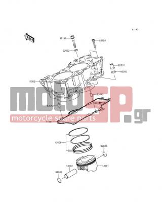 KAWASAKI - NINJA® 650 ABS 2013 - Engine/Transmission - Cylinder/Piston(s) - 92154-0116 - BOLT,SOCKET,6X30