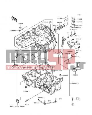 KAWASAKI - NINJA® ZX™-7 1994 - Κινητήρας/Κιβώτιο Ταχυτήτων - Crankcase - 12053-1285 - GUIDE-CHAIN