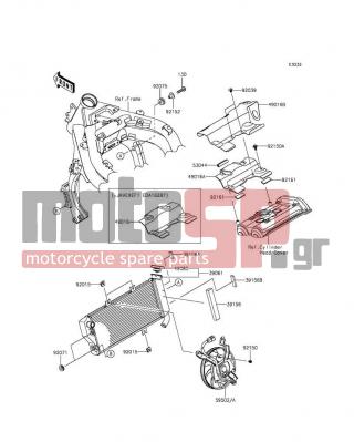 KAWASAKI - NINJA® 650 ABS 2013 - Engine/Transmission - Radiator - 59502-0587 - FAN-ASSY