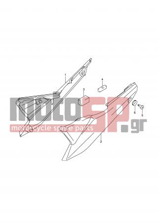SUZUKI - GSF1250A (E2) 2008 - Body Parts - FRAME COVER - 44543-47H00-000 - SCREW