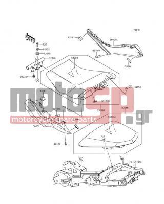 KAWASAKI - NINJA® 650 ABS 2013 - Body Parts - Seat