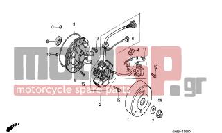 HONDA - C90 (GR) 1996 - Electrical - GENERATOR (C90P/T)