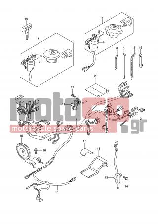 SUZUKI - DR-Z400SM (E2) 2007 - Electrical - WIRING HARNESS -  - PROTECTOR, WIRING HARNESS 
