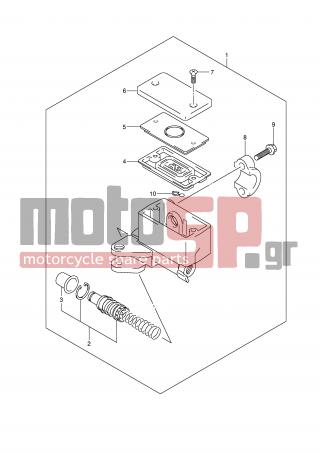 SUZUKI - GSF1250A (E2) 2008 - Brakes - FRONT MASTER CYLINDER (Model W/X) - 59675-02FA0-000 - BOLT (6X22)