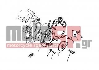YAMAHA - XJ650 (EUR) 1980 - Ηλεκτρικά - PICK UP COIL GOVERNOR - 4H7-81632-00-00 - Plate,timing