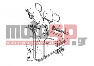 YAMAHA - FJ1100 (EUR) 1985 - Frame - STEERING HANDLE CABLE - 36Y-26312-01-00 - Cable,throttle 2