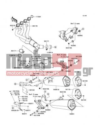 KAWASAKI - NINJA® ZX™-14R 2013 -  - Muffler(s) - 11061-0027 - GASKET,EX PIPE