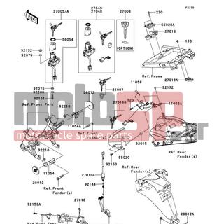 KAWASAKI - NINJA® ZX™-14R 2013 -  - Ignition Switch/Locks/Reflectors - 92153-0478 - BOLT,6X18
