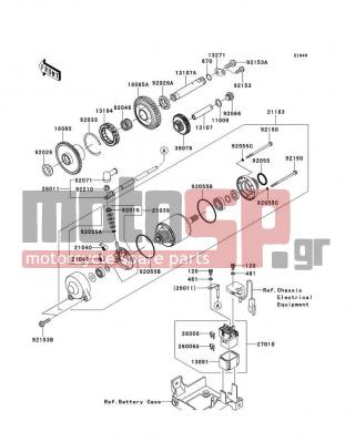 KAWASAKI - NINJA® ZX™-14R 2013 -  - Starter Motor - 92026-0137 - SPACER,LH