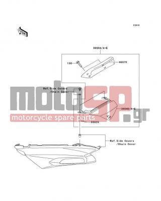 KAWASAKI - NINJA® ZX™-14R ABS 2013 -  - Accessory(Tail Grip) - 36040-0059-234 - COVER-TAIL,CNT,P.RED