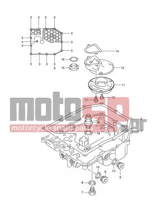 SUZUKI - GSF1200 (E2) 2006 - Engine/Transmission - OIL PAN - 16528-27A21-000 - GASKET, PROTECTOR