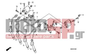 HONDA - CBF600SA (ED) ABS BCT 2009 - Ηλεκτρικά - IGNITION COIL - 30507-MFG-D20 - STAY, L. IGNITION COIL