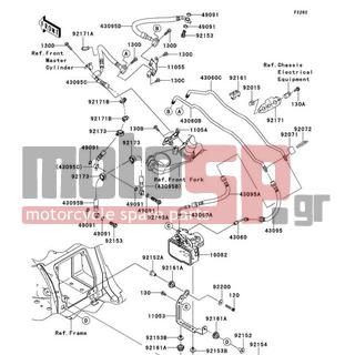 KAWASAKI - NINJA® ZX™-14R ABS 2013 -  - Brake Piping - 130BA0612 - BOLT-FLANGED,6X12