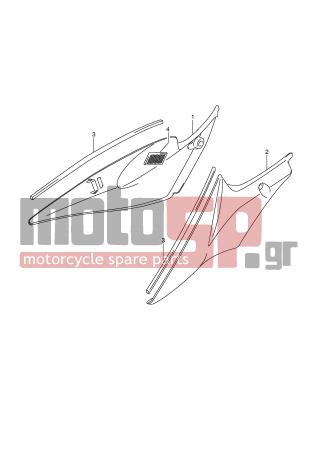 SUZUKI - GSX-R750 (E2) 2007 - Body Parts - FRAME COVER - 44572-13G00-000 - FASTENER