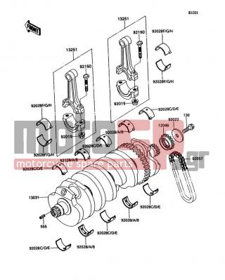 KAWASAKI - NINJA® ZX™-11 1993 - Κινητήρας/Κιβώτιο Ταχυτήτων - Crankshaft - 12046-1084 - SPROCKET,21T