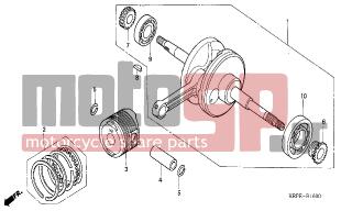 HONDA - SCV100F (ED) Lead 2005 - Engine/Transmission - CRANKSHAFT/PISTON - 13051-KPL-900 - RING SET, PISTON(1.00)