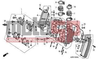 HONDA - VF750C  (ED) 1999 - Engine/Transmission - CYLINDER HEAD (FRONT) - 94301-08140- - DOWEL PIN, 8X14