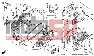 HONDA - FJS600A (ED) ABS Silver Wing 2007 - Frame - SWINGARM(2) - 11395-MCT-000 - GASKET, L. COVER