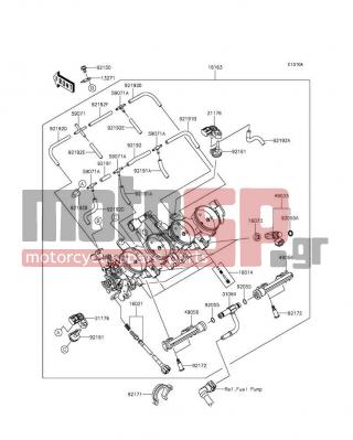 KAWASAKI - NINJA® ZX™-6R (EUROPEAN) 2013 - Engine/Transmission - Throttle(CA) - 92191-0023 - TUBE,3X7X100