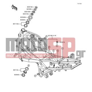 KAWASAKI - NINJA® ZX™-6 1993 -  - Frame - 92116-1056 - BEARING-ROLLER,HI-CAP32005JR-1