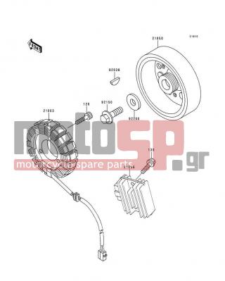 KAWASAKI - NINJA® ZX™-6 1993 -  - Generator - 130H0620 - BOLT-FLANGED