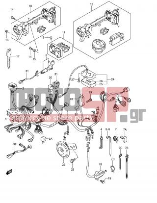 SUZUKI - AN400 (E2) Burgman 2006 - Electrical - WIRING HARNESS (MODEL K3/K4) - 36854-14G00-000 - WIRE, IGNITION COIL LEAD