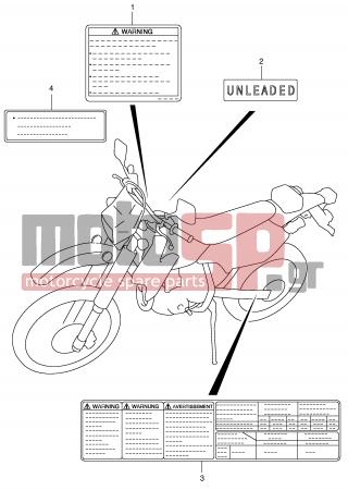 SUZUKI - DR-Z400 S (E2) 2002 - Body Parts - LABEL (MODEL Y)