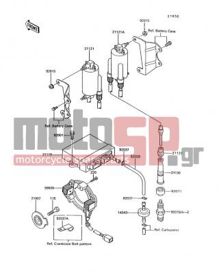 KAWASAKI - VOYAGER XII 1993 -  - Ignition System - 92015-1193 - NUT,FLANGED,6MM