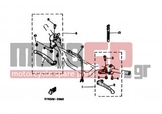 YAMAHA - DT80MX (EUR) 1983 - Frame - HANDLE SWITCH LEVER - 137-83922-02-38 - Lever 2