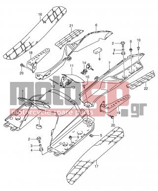 SUZUKI - AN250 (E2) Burgman 2001 - Body Parts - REAR LEG SHIELD (MODEL K1/K2) - 09320-11015-000 - CUSHION