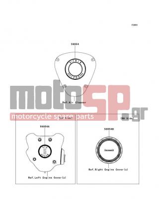 KAWASAKI - VULCAN 1700 VAQUERO (CANADIAN) 2013 - Body Parts - Decals(M.F.S.Black)(JDF) - 56054-0704 - MARK,A/C,V-TWIN 1700