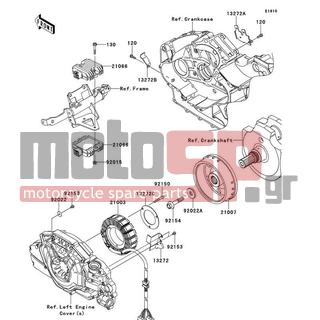 KAWASAKI - VULCAN 1700 VAQUERO (CANADIAN) 2013 -  - Generator - 21003-0076 - STATOR