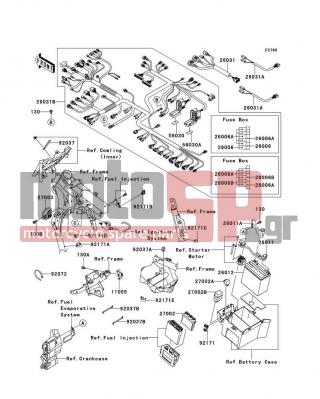 KAWASAKI - VULCAN 1700 VAQUERO (CANADIAN) 2013 -  - Chassis Electrical Equipment - 26031-1285 - HARNESS,MAIN