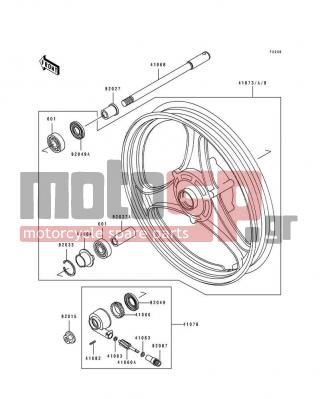 KAWASAKI - ELIMINATOR 250 1992 -  - Front Wheel - 92027-1980 - COLLAR,15.2X22X60